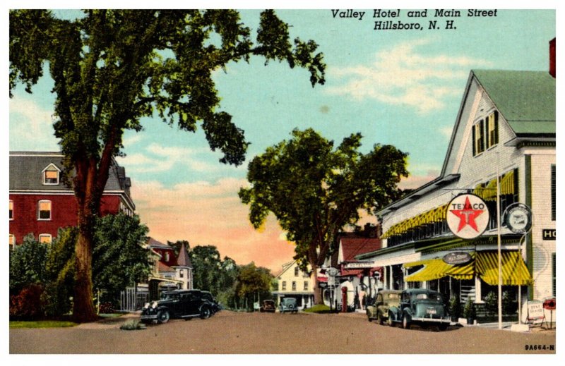 New Hampshire    Hillsboro Valley Hotel and Main Street