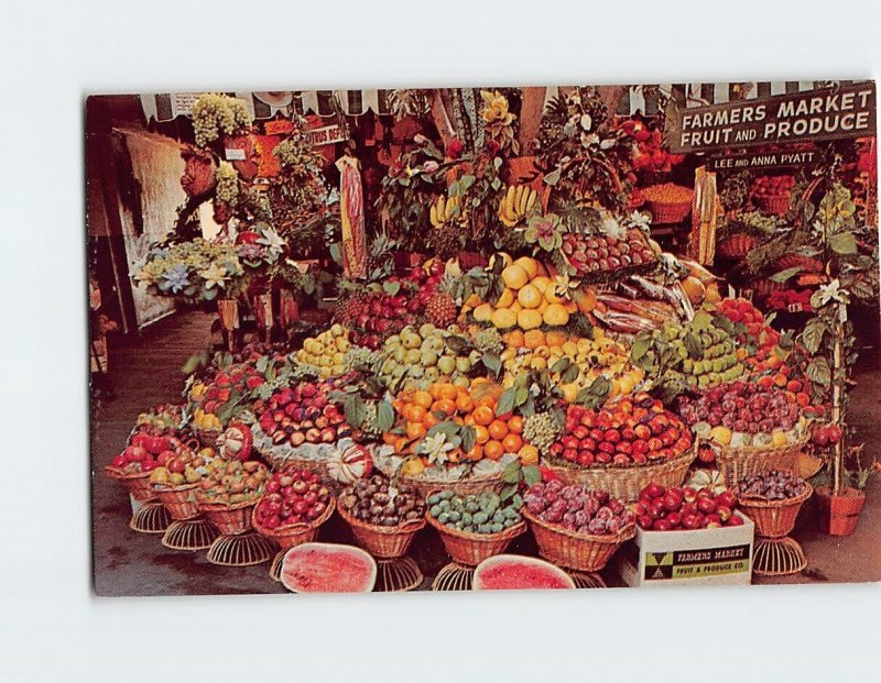 Postcard Farmers Market Los Angeles California USA