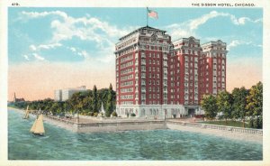 USA The Sisson Hotel Chicago Vintage Postcard 07.09 