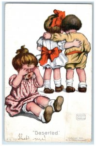 1907 Little Sweetheart Girl Crying Katharine Gassaway Antique Rotograph Postcard