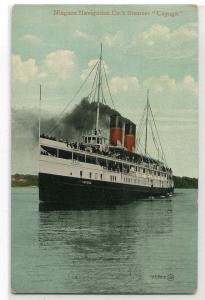 Steamer Cayuga Niagara Navigation Co Canada 1910c postcard