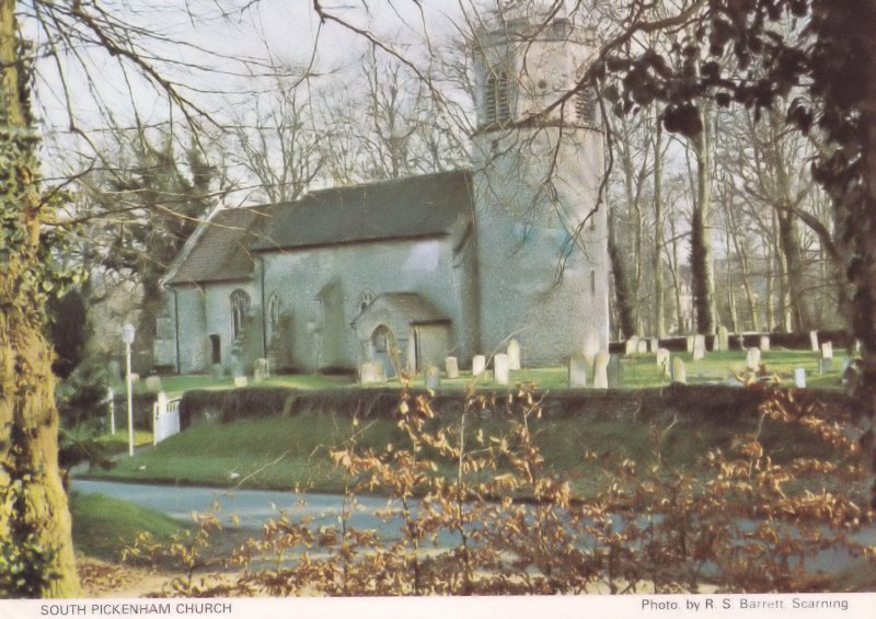 South Pickenham Church Swaffham Norfolk Postcard