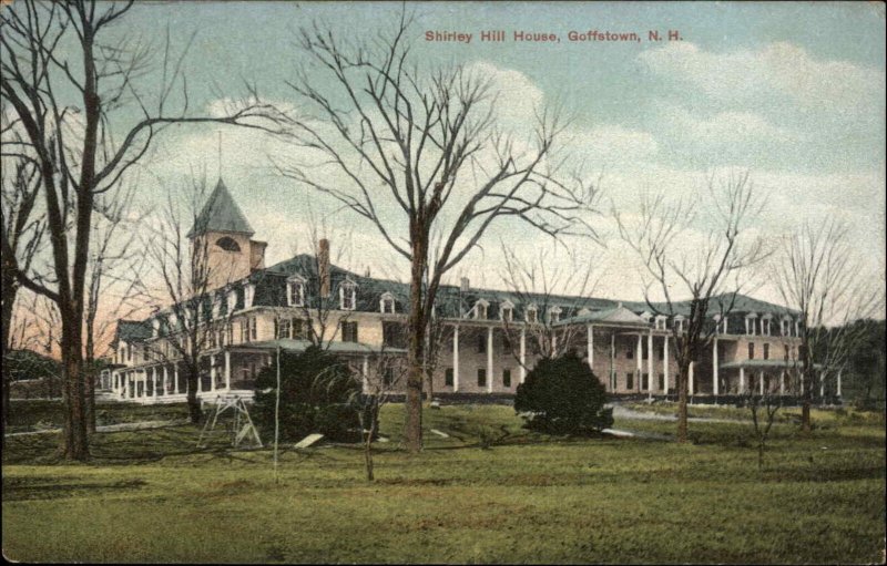 Goffstown New Hampshire NH Shirley Hill House c1910 Vintage Postcard