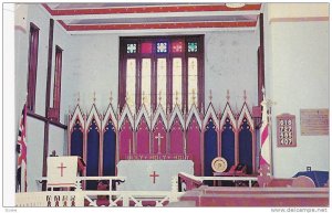 Interior of Historic St. James-On-The-Lines-Church, Penetang, Ontario, Canada...