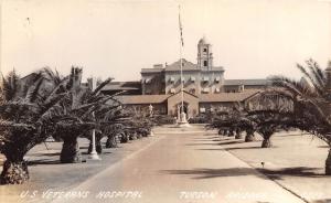 D32/ Tuscon Arizona Az Real Photo RPPC Postcard c40s U.S. Veterans Hospital