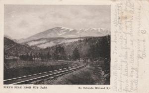 Pike's Peak from Ute Pass - Colorado Midland Railway - pm 1906 - UDB