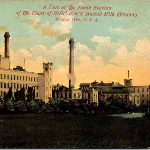 Horlick's Malted Milk North Section Plant Racine Wisconsin Advertising Postcard