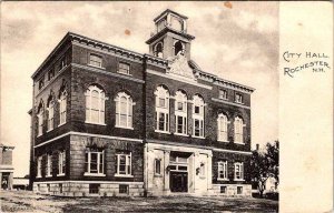 Postcard BUILDING SCENE Rochester New Hampshire NH AM3430