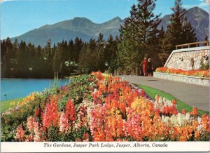 Postcard Canada Alberta - The Gardens, Jasper Park Lodge