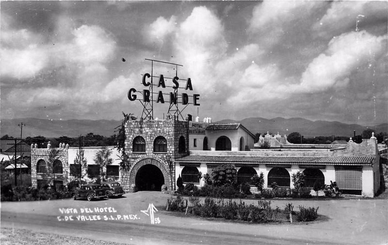 Vista Del Hotel, C. De Valles, Mexico Real Photo Postcard