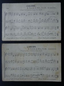 2x Clayton le Moors Prize Brass Band Accrington MUSICAL SCORE by E TAYLOR Old PC