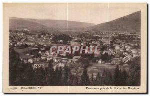 Old Postcard Remiremont Panorama taken Roche des Bruyeres