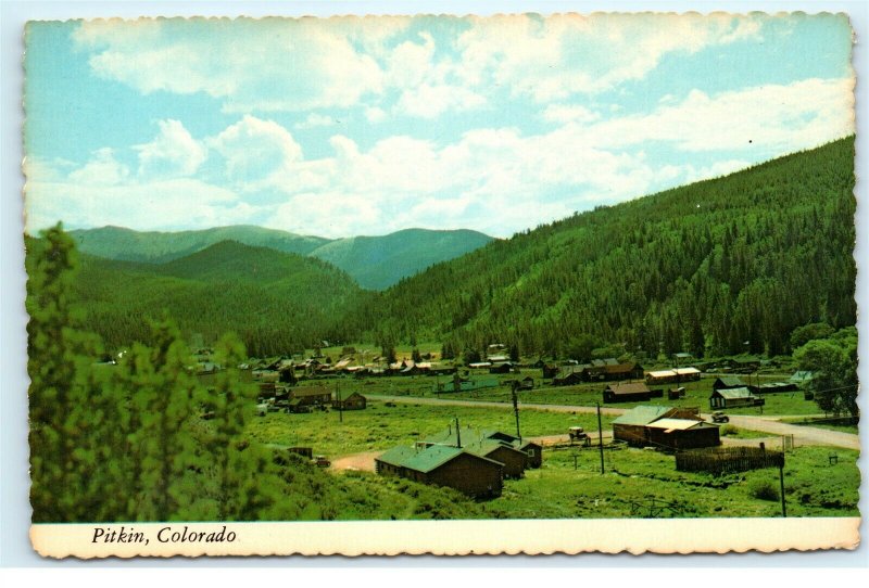 Pitkin Colorado CO Vintage 4x6 Postcard D90