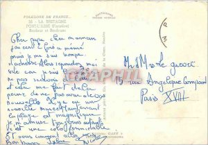 'Postcard Modern Brittany Pont L''Abbe Finistere Embroiderer Brodeur and Folk...