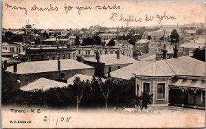 New Zealand Timaru Vintage Postcard C029