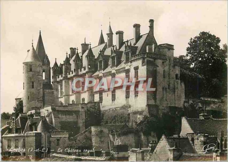 Modern Postcard Loches The Royal Castle