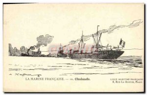 Old Postcard Fantasy Illustrator Haffner Boat Barges