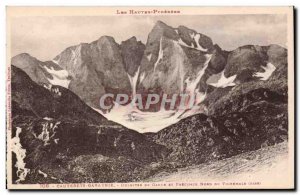 Old Postcard Cauterets Gavarnie Oulettes Gaude and precipice North Vignemale