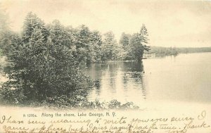 New York Lake George Along the Shore A-1276a Rotograph C-1910 Postcard 22-2463