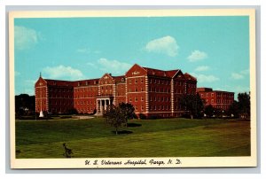 Vintage 1960's Postcard Panoramic View U.S. Veterans Hospital Fargo North Dakota