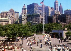 NEW YORK CITY NY Battery Park, Chrome Vintage Postcard Z1294
