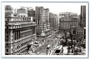 Rio De Janeiro Brazil Postcard Ramos De Azevedo Square View 1959 RPPC Photo