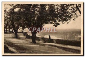 Old Postcard The Beauties of France Angouleme Vallee Charente view the Rampar...