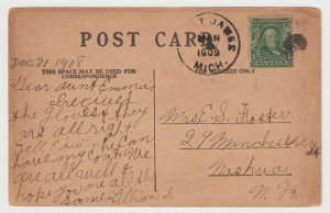 Ocean Breakers (Unknown) - Post Marked January 2, 1909