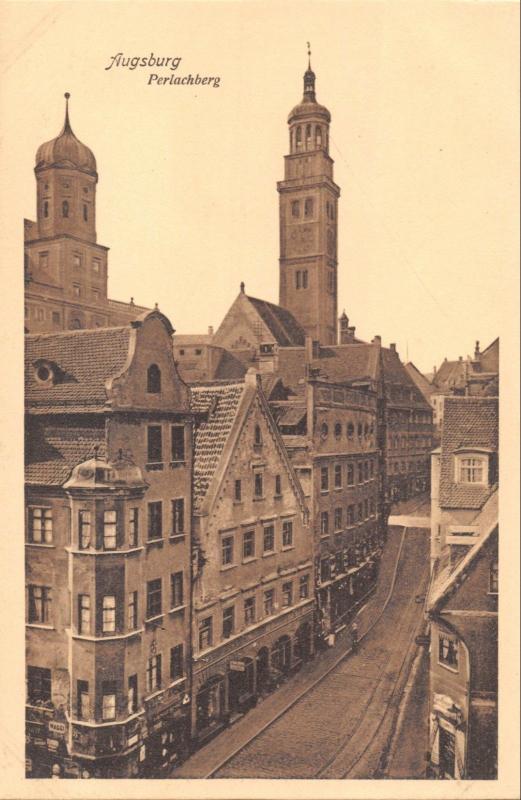 AUGSBURG GERMANY~PERLACHBERG~MICHAEL FREILÄNDER PHOTO POSTCARD  