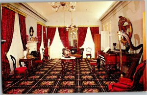 Long Hall in Beehive House Salt Lake City UT Vintage Postcard C35
