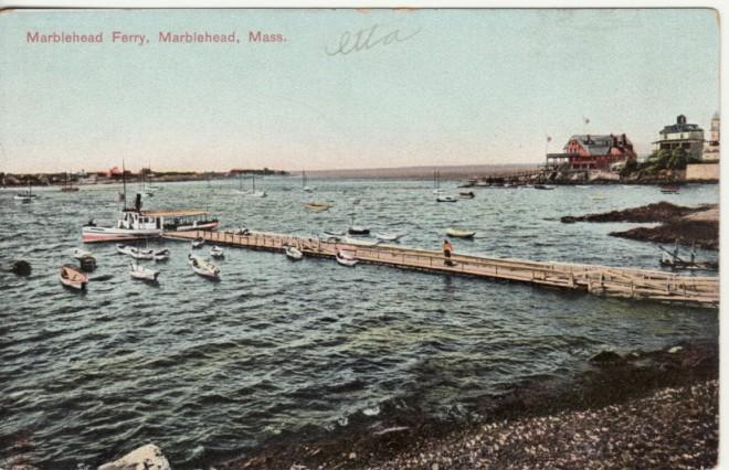 MA   MARBLEHEAD   FERRY BOAT  postcard