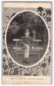 c1905 Mr. Stockton Sitting Summit Point West Virginia WV Antique Postcard