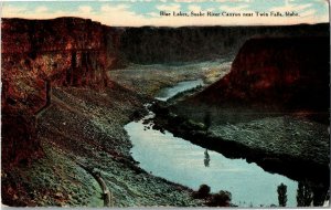 Blue Lakes, Snake River Canyon Near Twin Falls ID Vintage Postcard F48