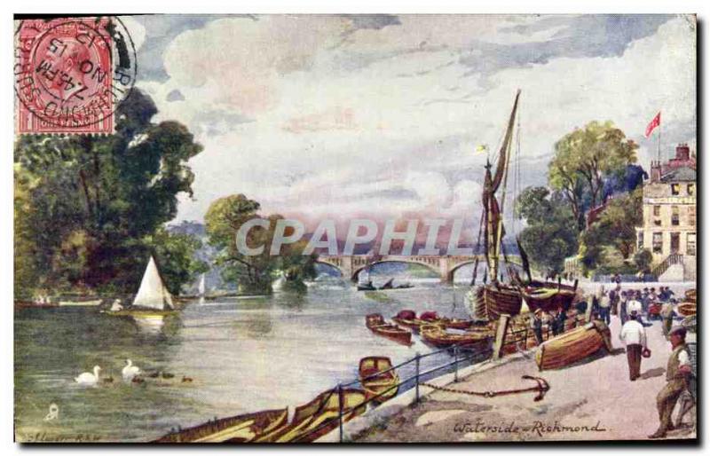 Postcard Old Waterside Richmond