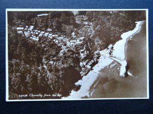 Devon Aerial View CLOVELLY - Old RP Postcard by Aero Pictorial Ltd 47038