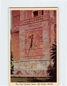 Postcard Sun Dial, Singing Tower, Lake Wales, Florida