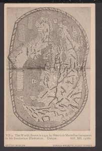 British Museum The World drawn in 1492 by Henricus Martellus Germanus - Unique