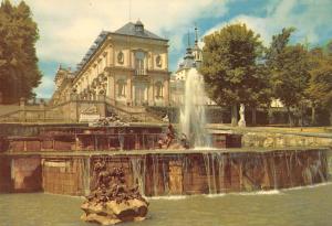 BR71075 forest fountain and palace  la granja de san ildefonso segovia spain