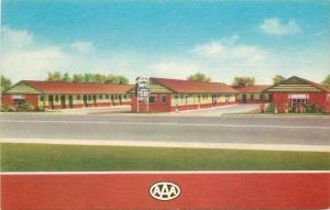 Greenwood Mississippi 1940s Naaman's Motel Roadside Postcard MWM 13224