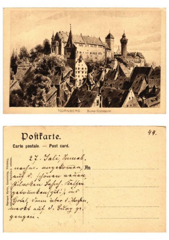 CPA AK GERMANY  Nürnberg Burg-Südseite (572334)