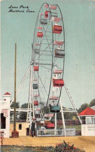 Hartford Connecticut Luna Park Ferris Wheel Vintage Postcard AA16339