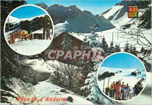 Postcard Modern Valls of Andorra The pleasures of skiing in Andorra