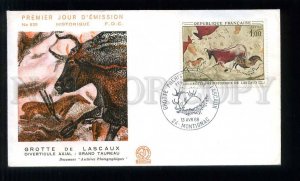 273624 MONACO 1968 year cave painting Lascaux FDC