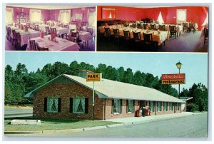 1969 Virginia Restaurant Multiview Banquet Rooms Meridian Mississippi Postcard