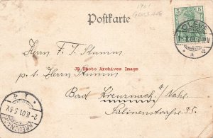 Germany, Cleve, Kleve, Panorama Village View, 1901 PM, Stamp, Carl Braam