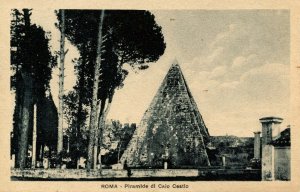 Italy - Rome. Pyramid of  Caio Cestio 