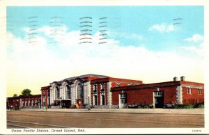 Nebraska Grand Island Union Pacific Station 1942 Curteich