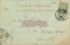 Old Postcard Bourges on the Cathedral Portal (Card 1900)