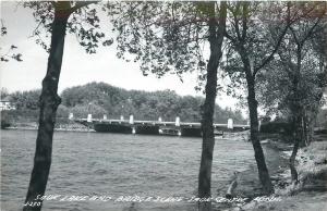 Sauk Centre Minnesota~Sauk Lake & Deck Bridge 1940s Real Photo Postcard~RPPC 