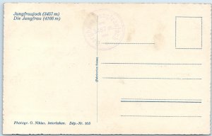 c1920s Jungfrau, Switzerland RPPC Alpine Mountain Snow Peak Climbing RPPC A363